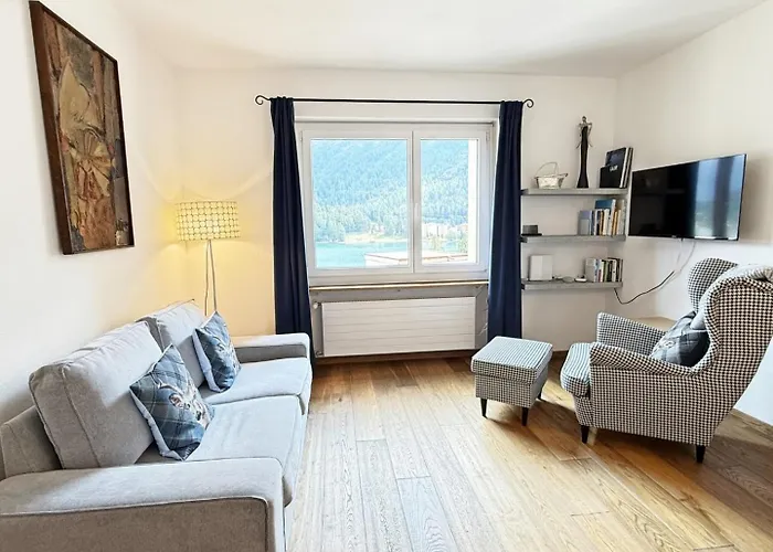 Gemuetlich, Traumhaft, Seeblick, Moderne 38m2 -sa55 Apartamento São Moritz